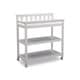 preview thumbnail 4 of 3, Delta Children Flat Top Changing Table with Casters, Bianca (White)