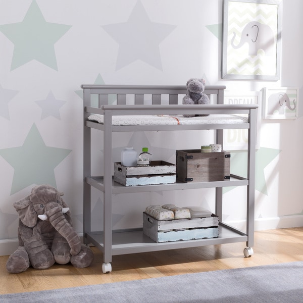 Shop Delta Children Flat Top Changing Table with Casters ...