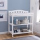 preview thumbnail 1 of 3, Delta Children Bell Top Changing Table with Casters, Bianca (White)