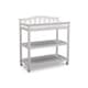 preview thumbnail 4 of 3, Delta Children Bell Top Changing Table with Casters, Bianca (White)