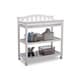 preview thumbnail 2 of 3, Delta Children Bell Top Changing Table with Casters, Bianca (White)