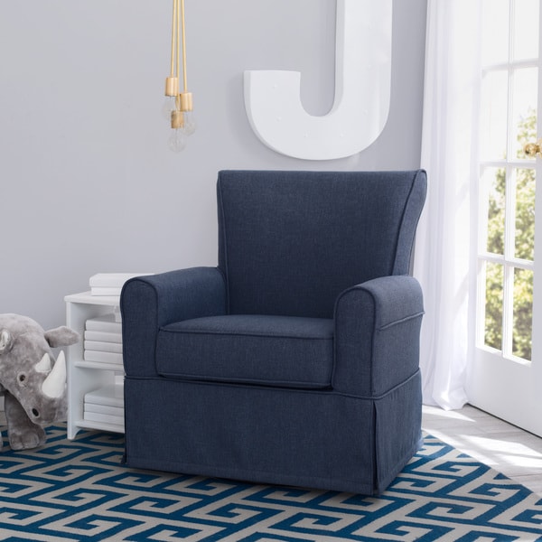 blue nursery chair