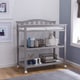 preview thumbnail 1 of 3, Delta Children Bell Top Changing Table with Casters, Grey