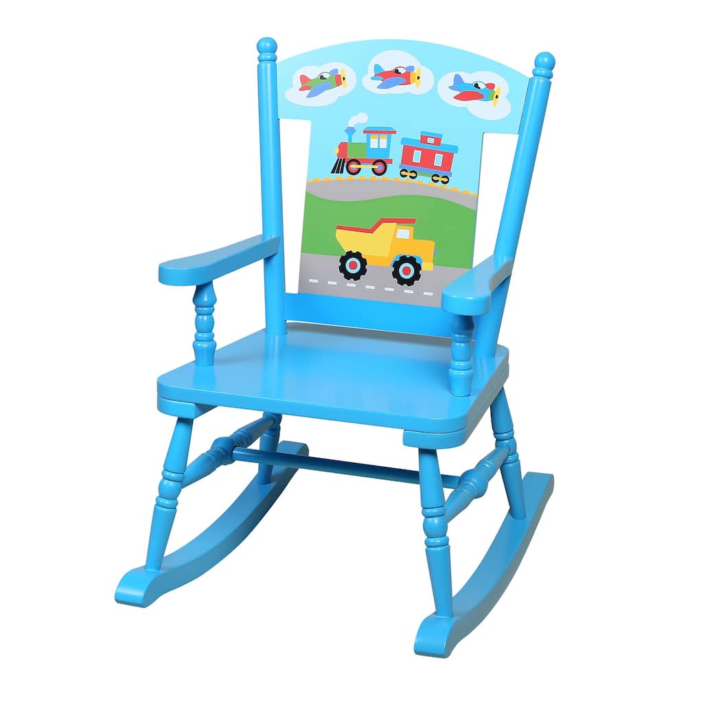 Olive Kids Trains, Planes, Trucks Rocking Chair