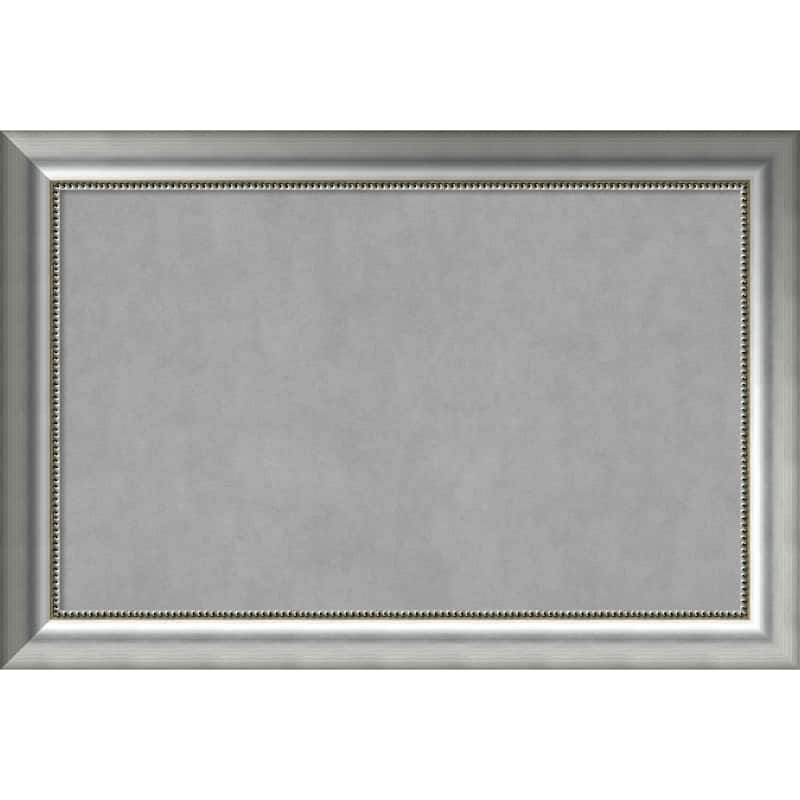 Framed Magnetic Board Choose Your Custom Size, Vegas Curved Silver Wood