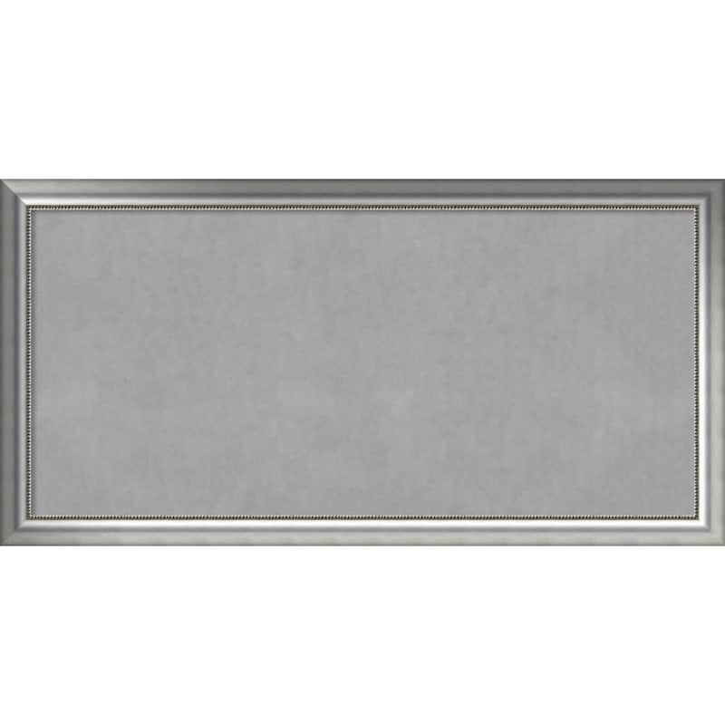 Framed Magnetic Board Choose Your Custom Size, Vegas Curved Silver Wood