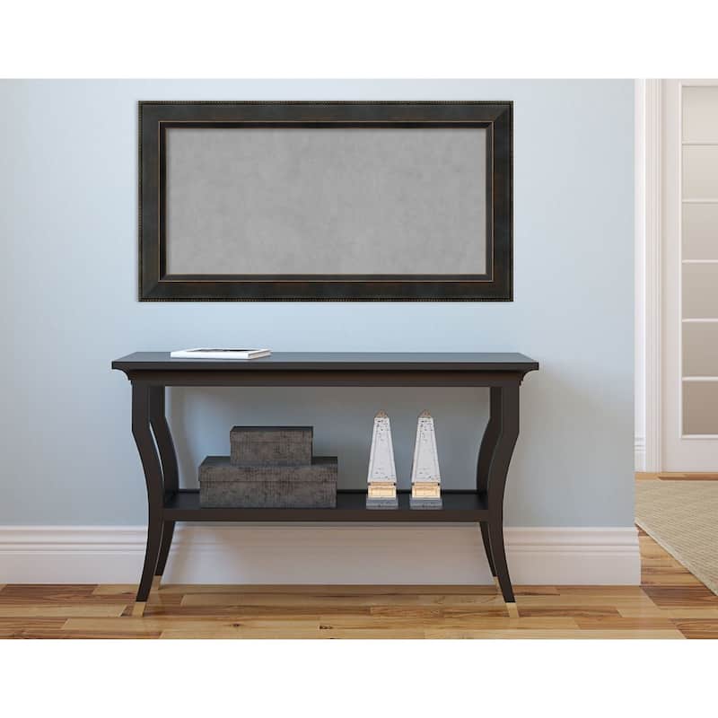 Framed Magnetic Board Choose Your Custom Size, Signore Bronze Wood