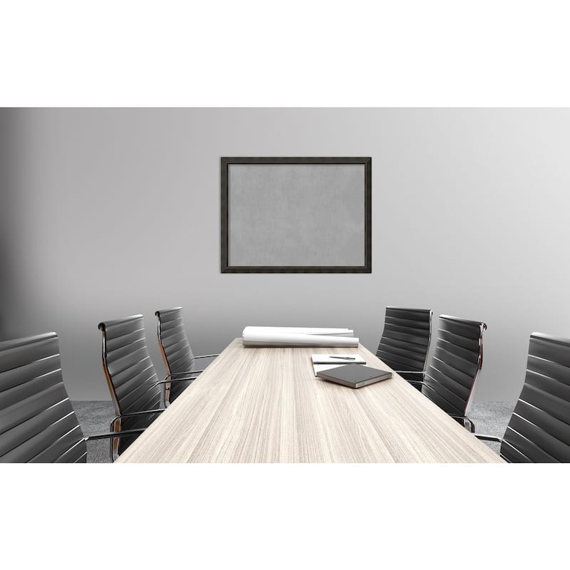 Framed Magnetic Board Choose Your Custom Size, Signore Bronze Wood