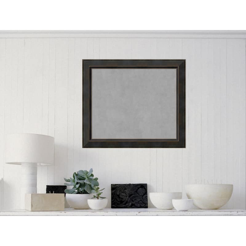 Framed Magnetic Board Choose Your Custom Size, Signore Bronze Wood