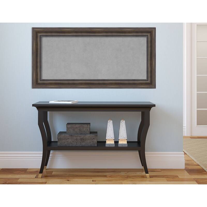 Framed Magnetic Board Choose Your Custom Size, Rustic Pine Wood