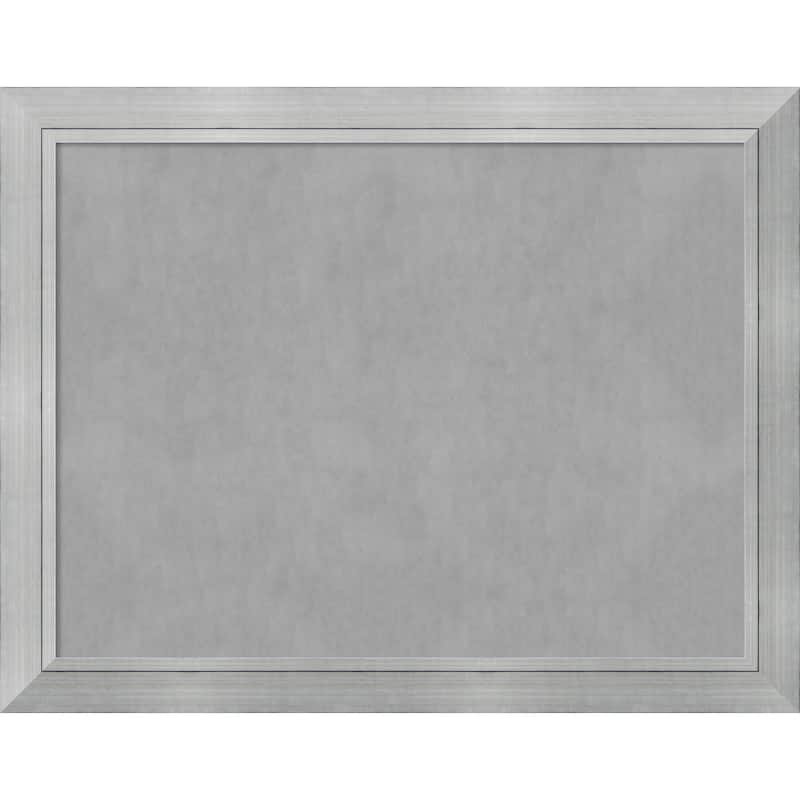 Framed Magnetic Board Choose Your Custom Size, Romano Silver Wood