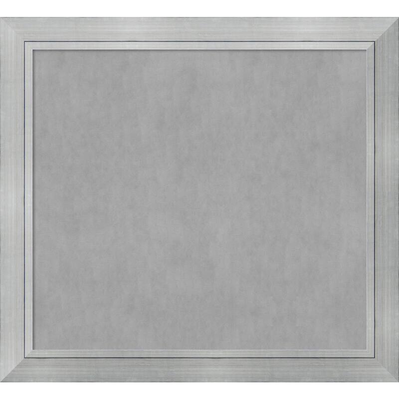 Framed Magnetic Board Choose Your Custom Size, Romano Silver Wood