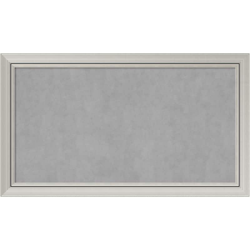 Framed Magnetic Board Choose Your Custom Size, Romano Silver Wood