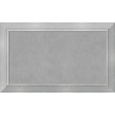 Framed Magnetic Board Choose Your Custom Size, Romano Silver Wood