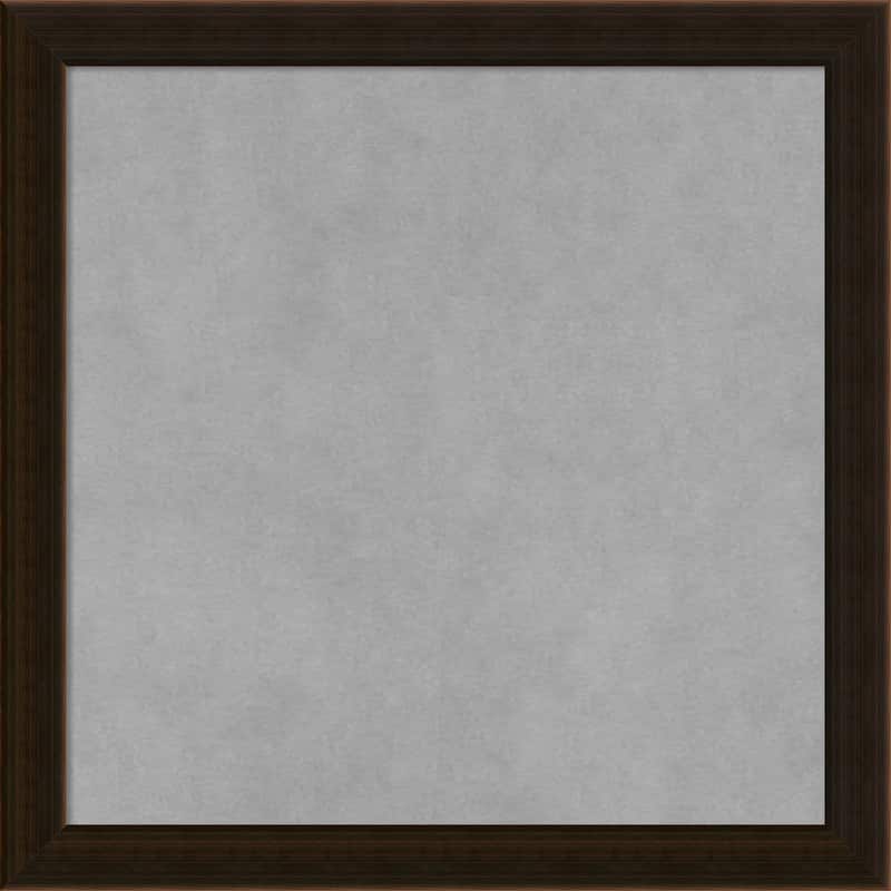 Framed Magnetic Board Choose Your Custom Size, Portico Espresso Wood