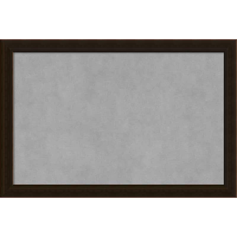Framed Magnetic Board Choose Your Custom Size, Portico Espresso Wood
