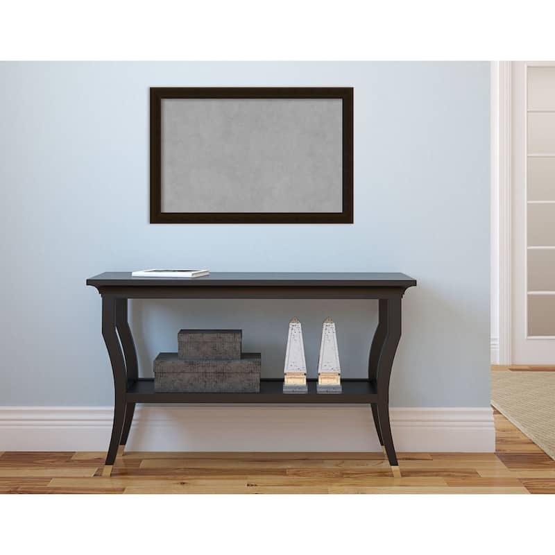 Framed Magnetic Board Choose Your Custom Size, Portico Espresso Wood