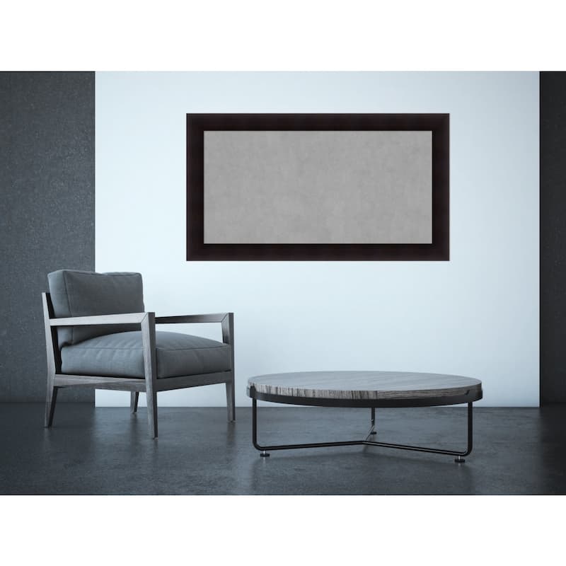 Framed Magnetic Board Choose Your Custom Size, Portico Espresso Wood