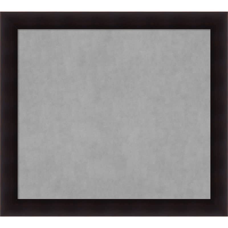 Framed Magnetic Board Choose Your Custom Size, Portico Espresso Wood