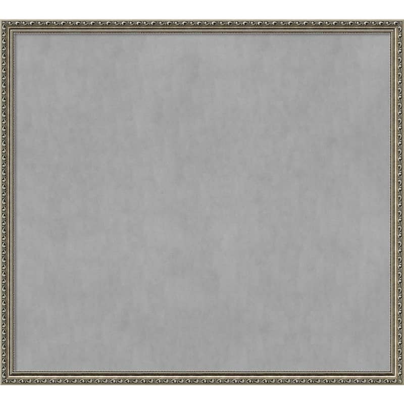 Framed Magnetic Board Choose Your Custom Size, Parisian Silver Wood