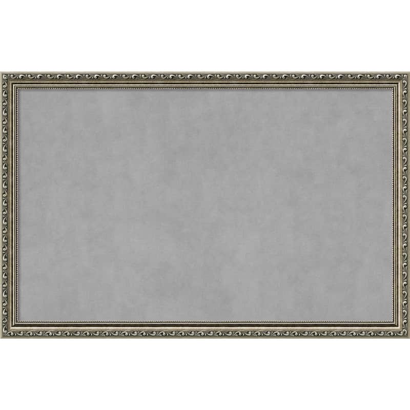 Framed Magnetic Board Choose Your Custom Size, Parisian Silver Wood