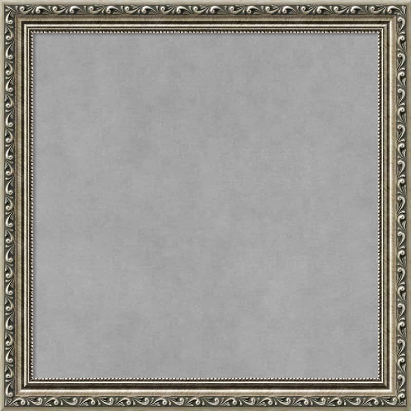 Framed Magnetic Board Choose Your Custom Size, Parisian Silver Wood