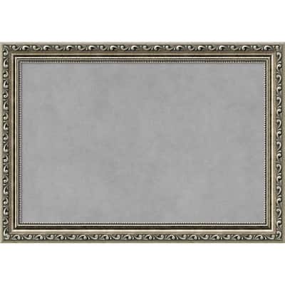 Framed Magnetic Board Choose Your Custom Size, Parisian Silver Wood
