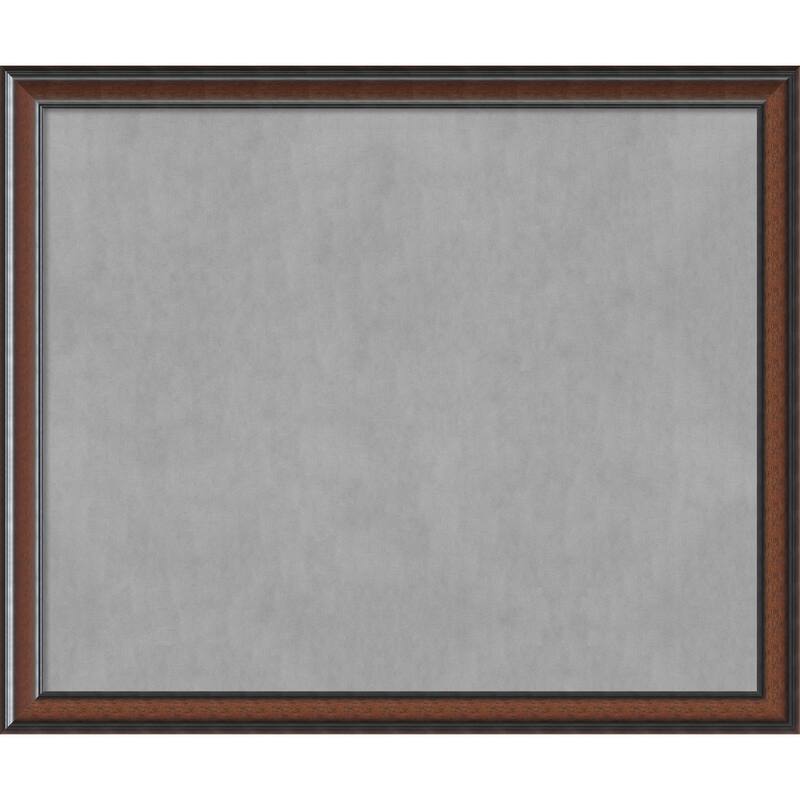 Framed Magnetic Board Choose Your Custom Size, Cyprus Walnut Wood