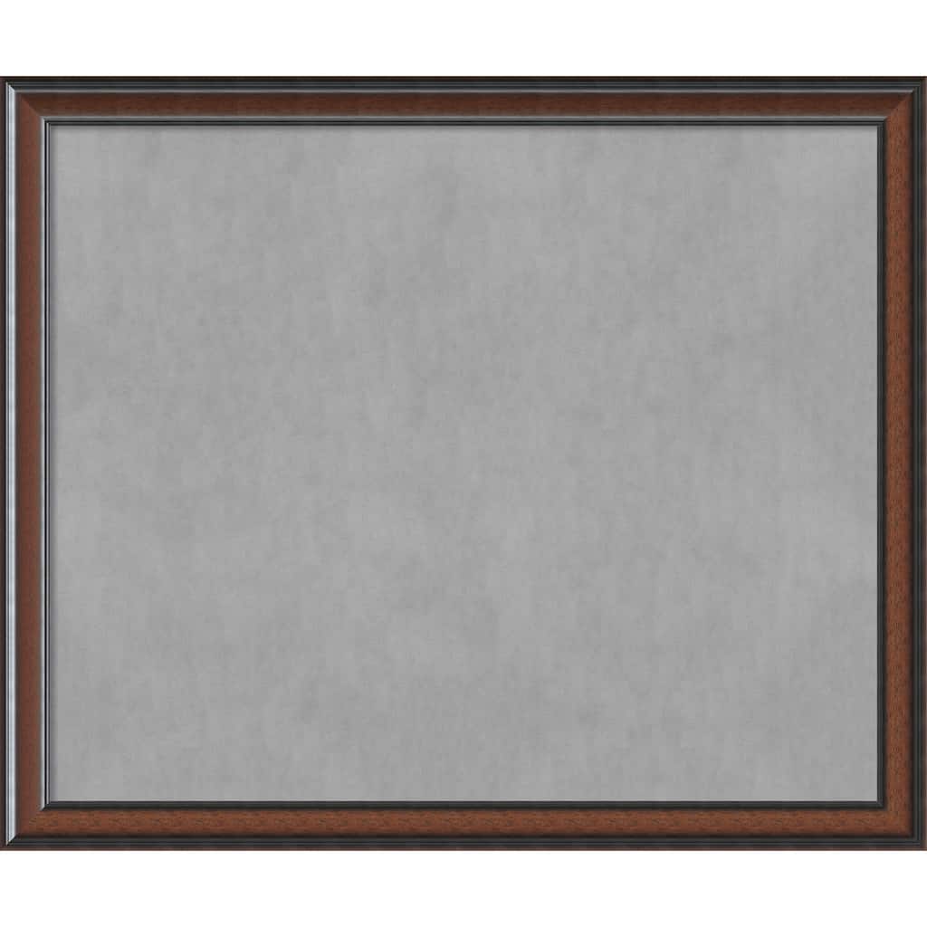 Framed Magnetic Board Choose Your Custom Size, Cyprus Walnut Wood