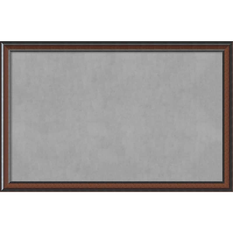 Framed Magnetic Board Choose Your Custom Size, Cyprus Walnut Wood