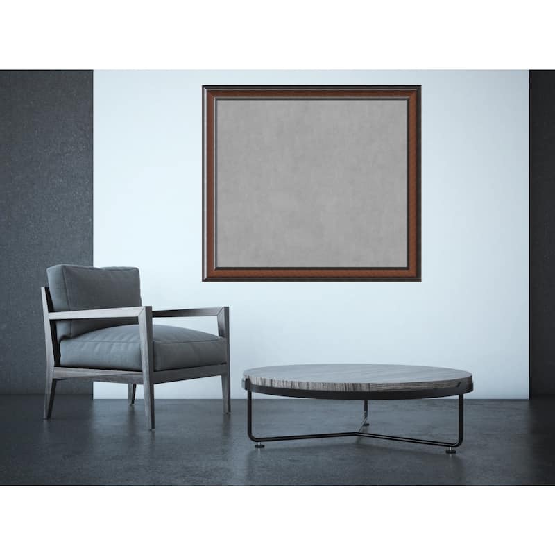 Framed Magnetic Board Choose Your Custom Size, Cyprus Walnut Wood