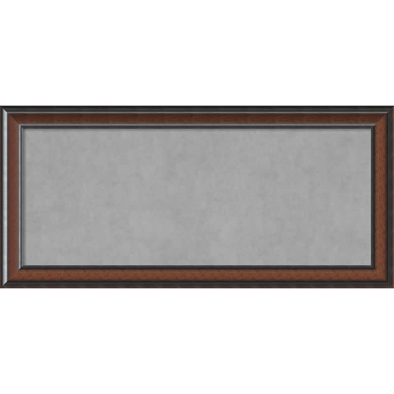Framed Magnetic Board Choose Your Custom Size, Cyprus Walnut Wood