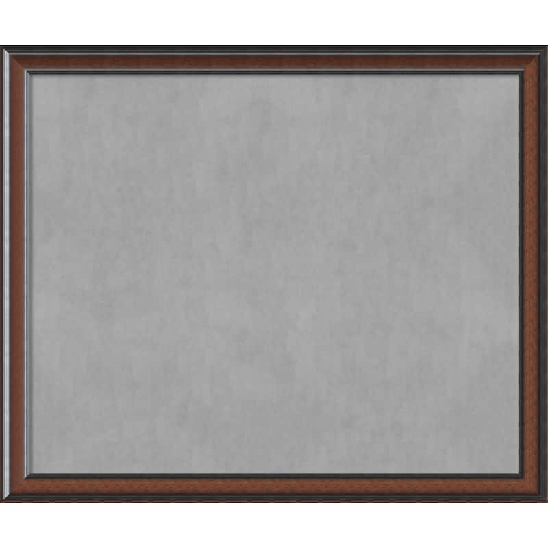 Framed Magnetic Board Choose Your Custom Size, Cyprus Walnut Wood