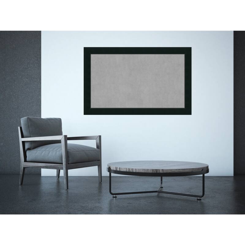 Framed Magnetic Board Choose Your Custom Size, Corvino Black Wood