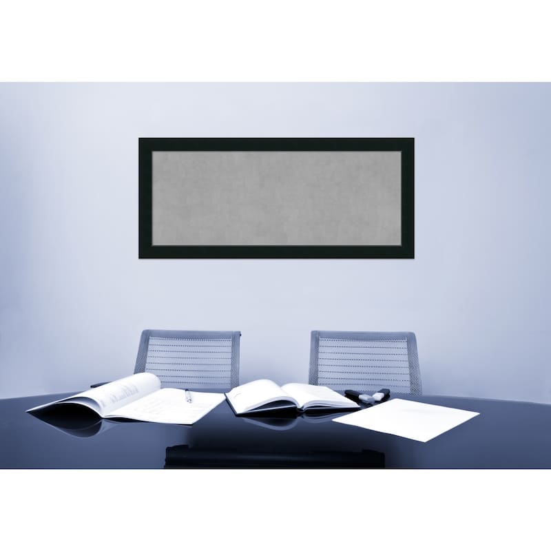 Framed Magnetic Board Choose Your Custom Size, Corvino Black Wood