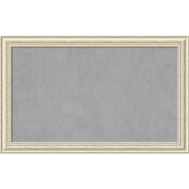 Framed Magnetic Board Choose Your Custom Size, Country White Wash Wood