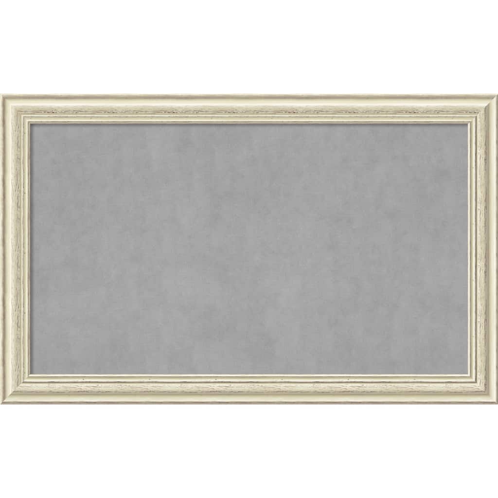 Framed Magnetic Board Choose Your Custom Size, Country White Wash Wood