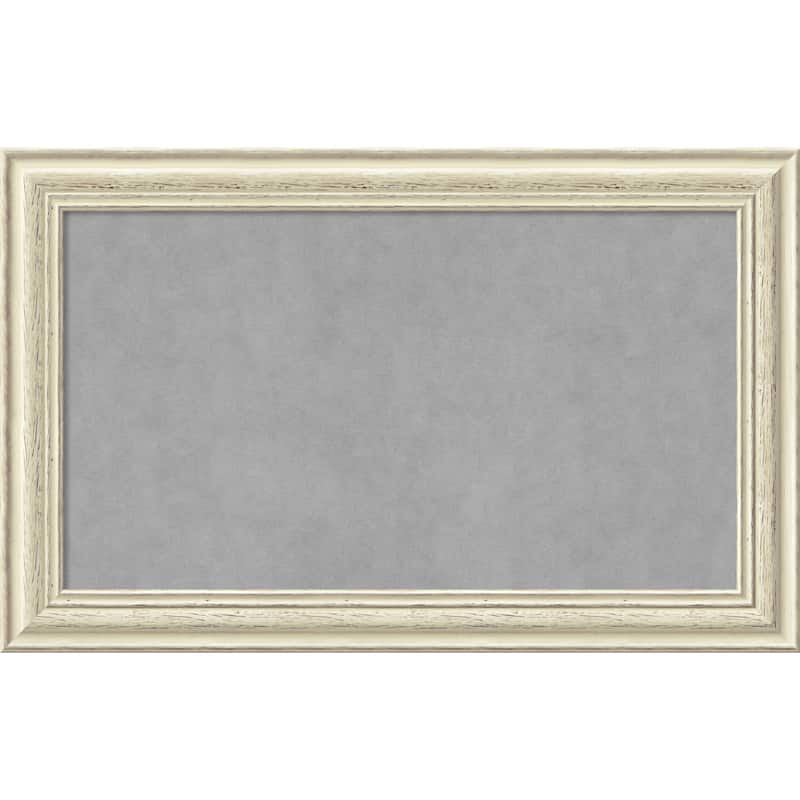 Framed Magnetic Board Choose Your Custom Size, Country White Wash Wood