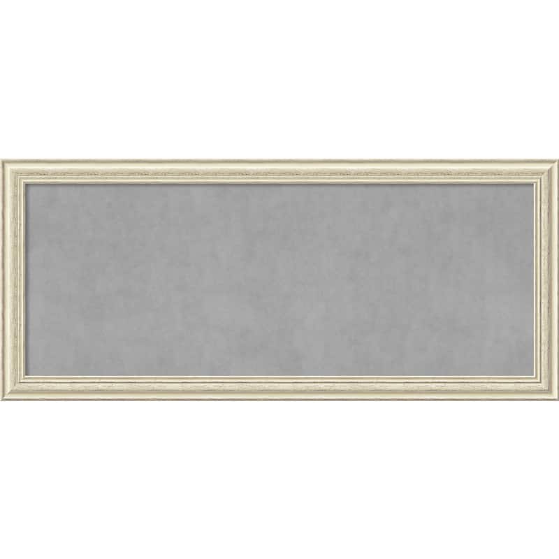 Framed Magnetic Board Choose Your Custom Size, Country White Wash Wood
