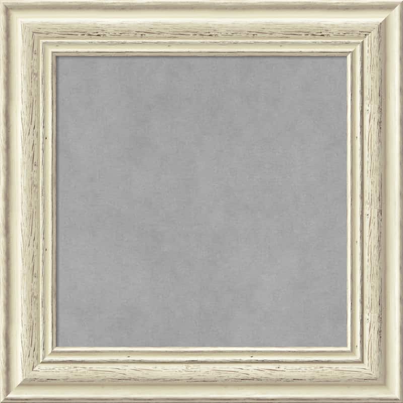 Framed Magnetic Board Choose Your Custom Size, Country White Wash Wood