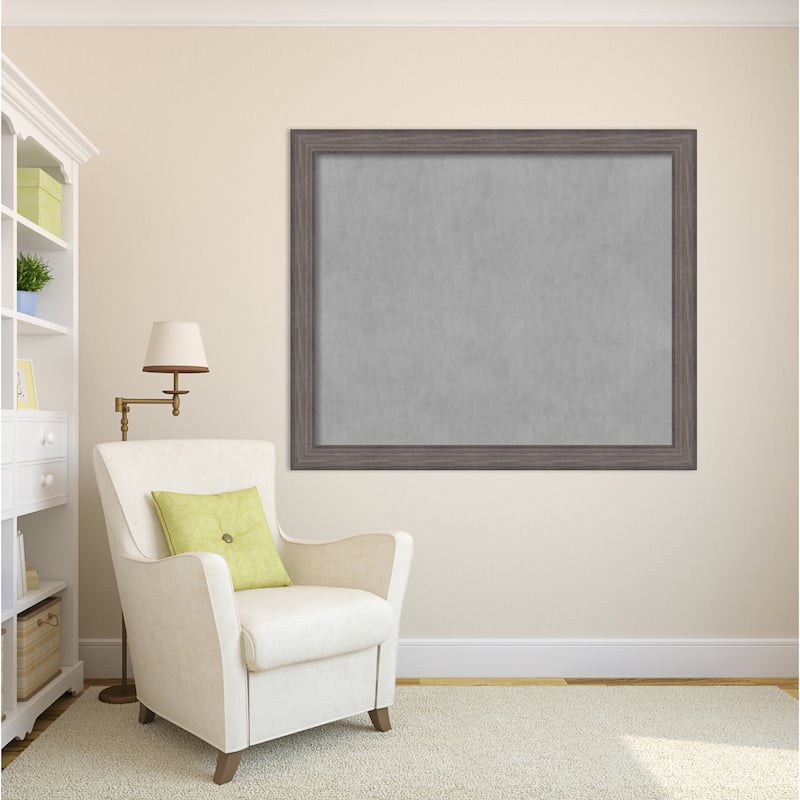 Framed Magnetic Board Choose Your Custom Size, Country Barnwood Wood