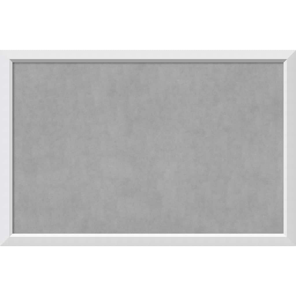 Framed Magnetic Board Choose Your Custom Size, Blanco White Wood