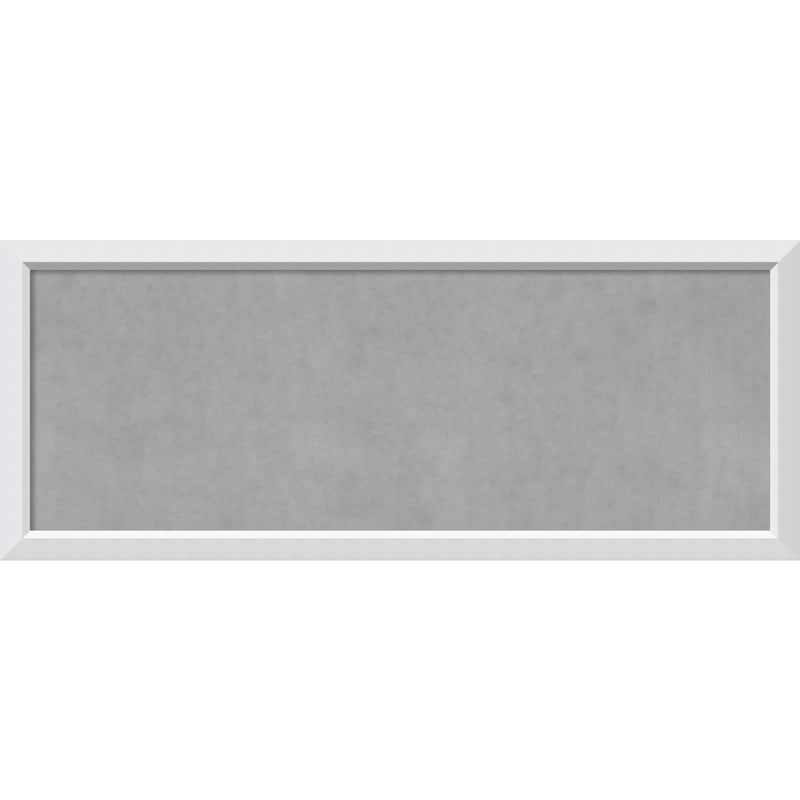 Framed Magnetic Board Choose Your Custom Size, Blanco White Wood