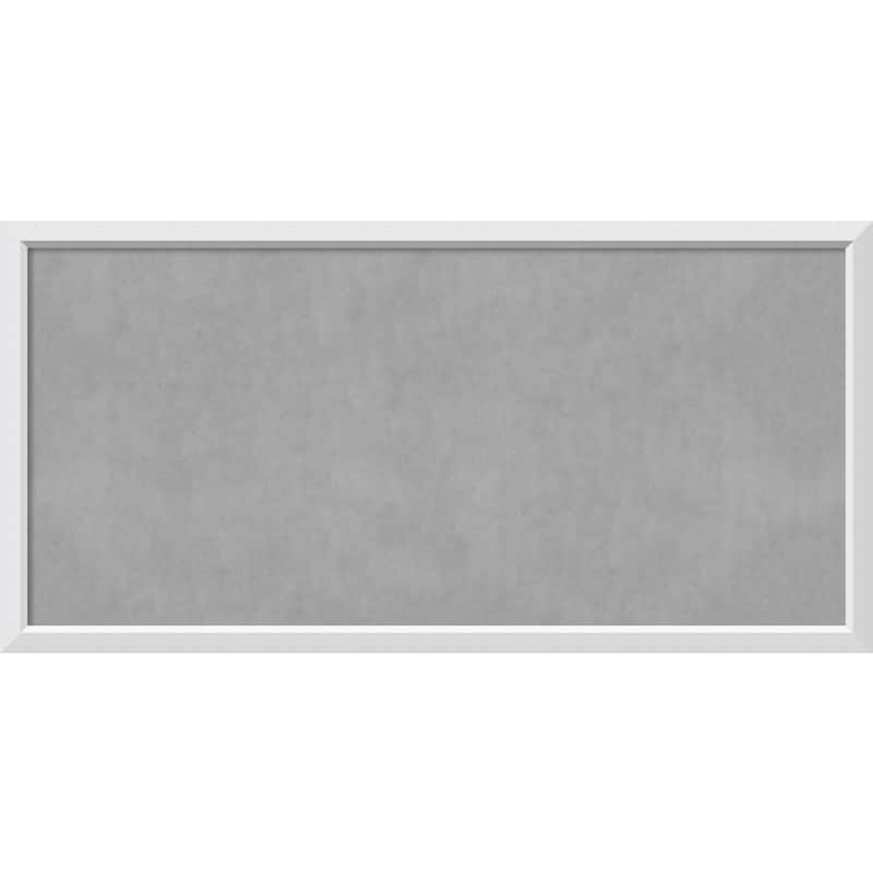Framed Magnetic Board Choose Your Custom Size, Blanco White Wood