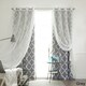 Shop Aurora Home MIX and MATCH CURTAINS Muji Sheer Moroccan 84-inch 4 ...