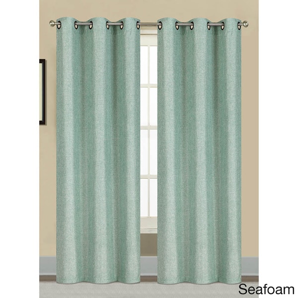Shop Window Elements Willow Textured Woven 84 Inch Grommet Curtain