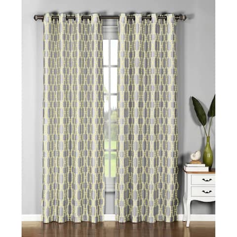 Window Elements Wesley 96-inch Extra Wide Grommet Curtain Panel - 54 x 96 - 54 x 96