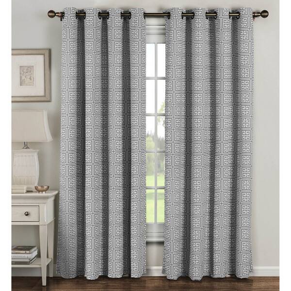 Shop Window Elements Greek Key Polyester And Cotton 84 Inch Extra