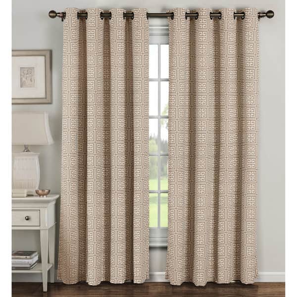 Window Elements Greek Key Polyester And Cotton 84 Inch Window Elements Greek Key Polyester And Cotton 84 Inch