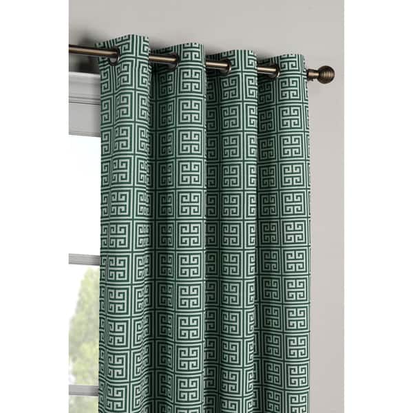 Shop Window Elements Greek Key Polyester And Cotton 84 Inch Extra